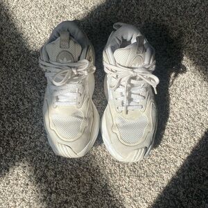 used white adidas tennis shoes